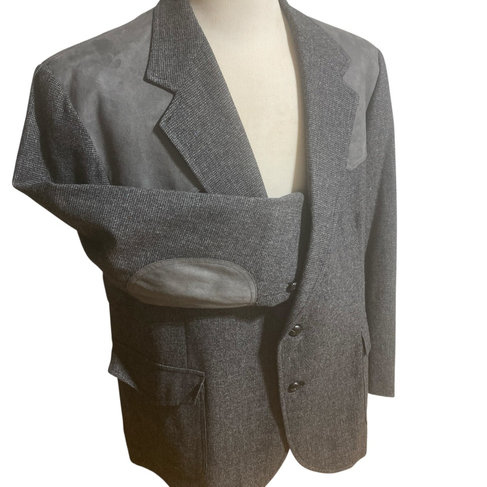 Vtg Pendleton Wool Blazer Jacket Gray Wool Size 5… - image 1
